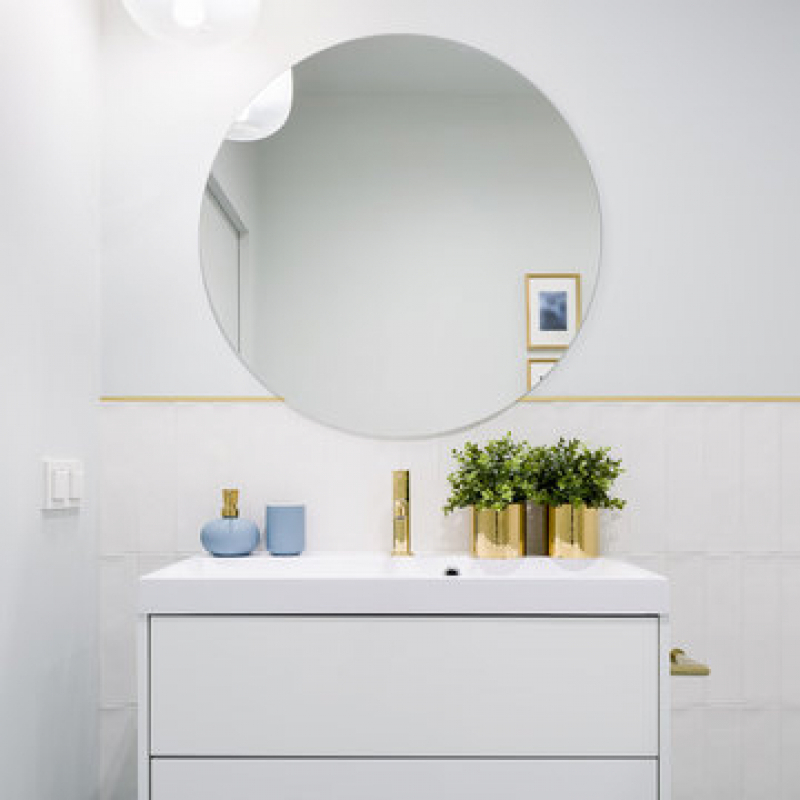 Espelho Redondo Valinhos - Espelho para Banheiro